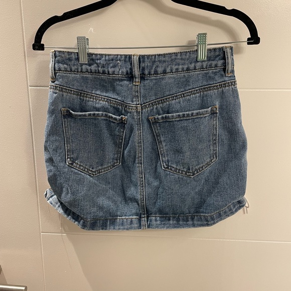 PacSun Jean skirt with ties on side - Picture 4 of 4